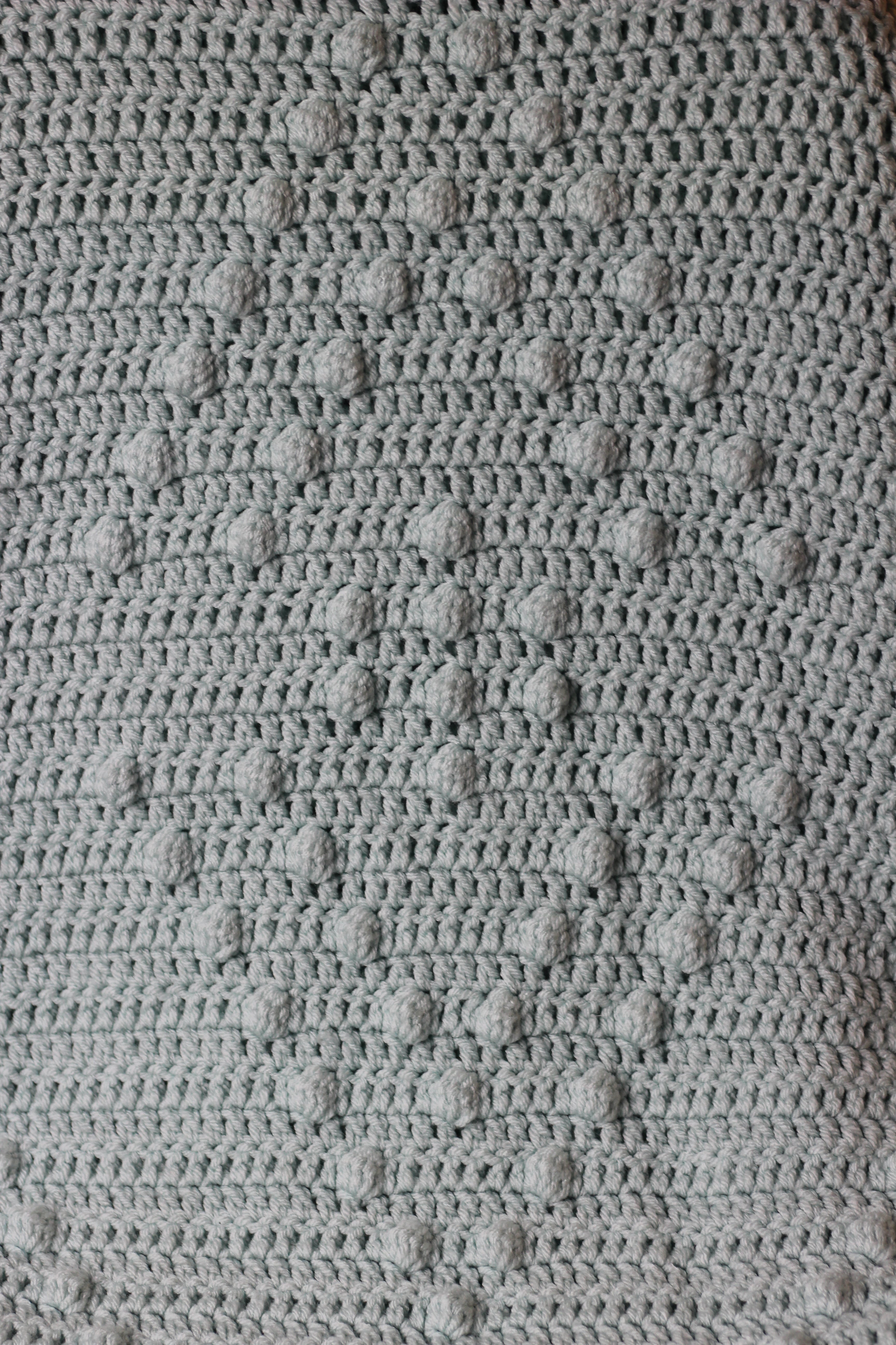 Handmade Crochet Blanket- Sea Glass