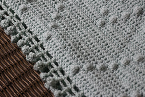 Handmade Crochet Blanket- Sea Glass