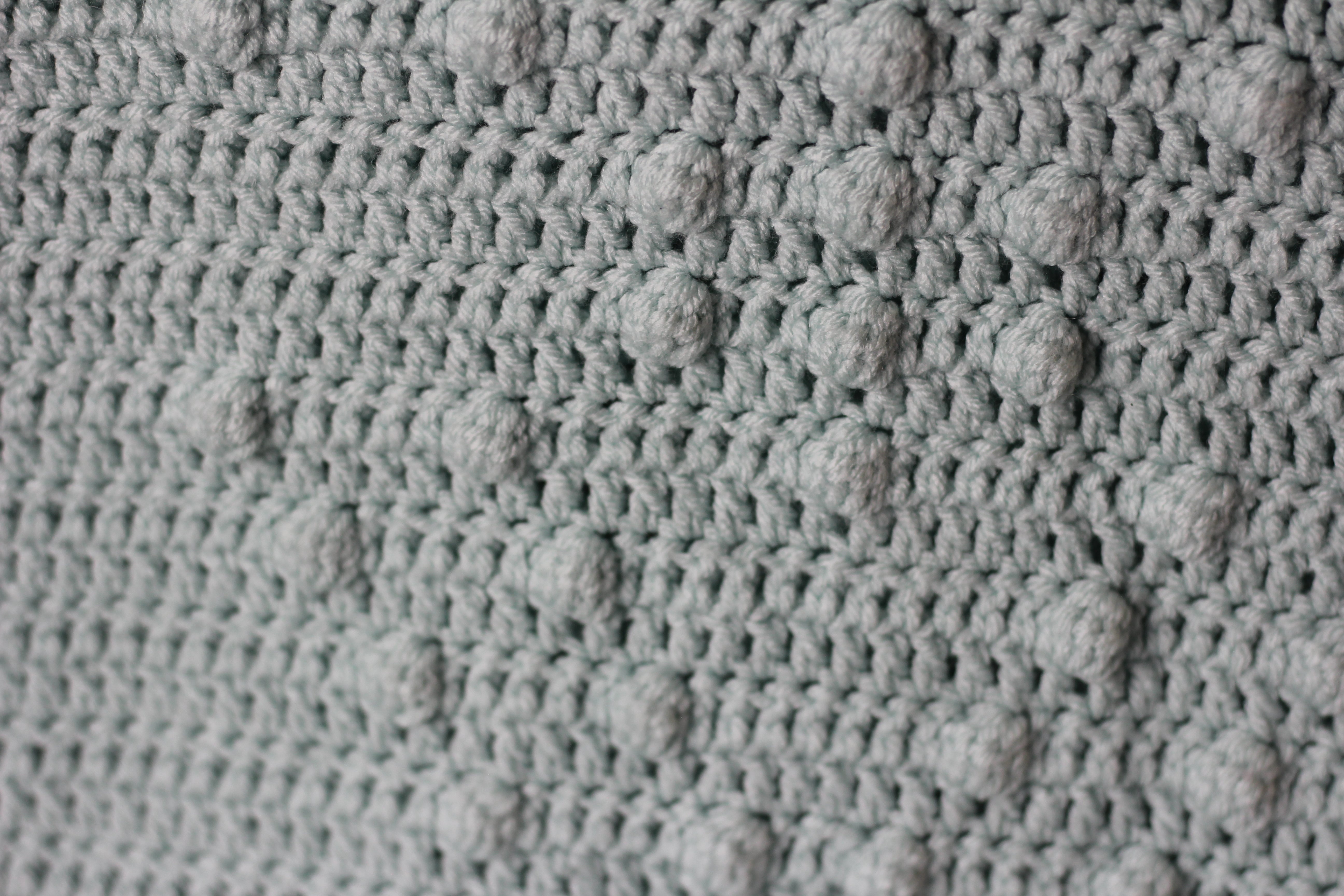 Handmade Crochet Blanket- Sea Glass